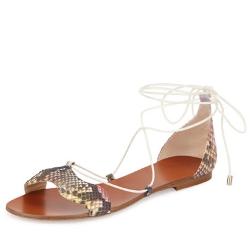 alexandre birman python lace up sandals
